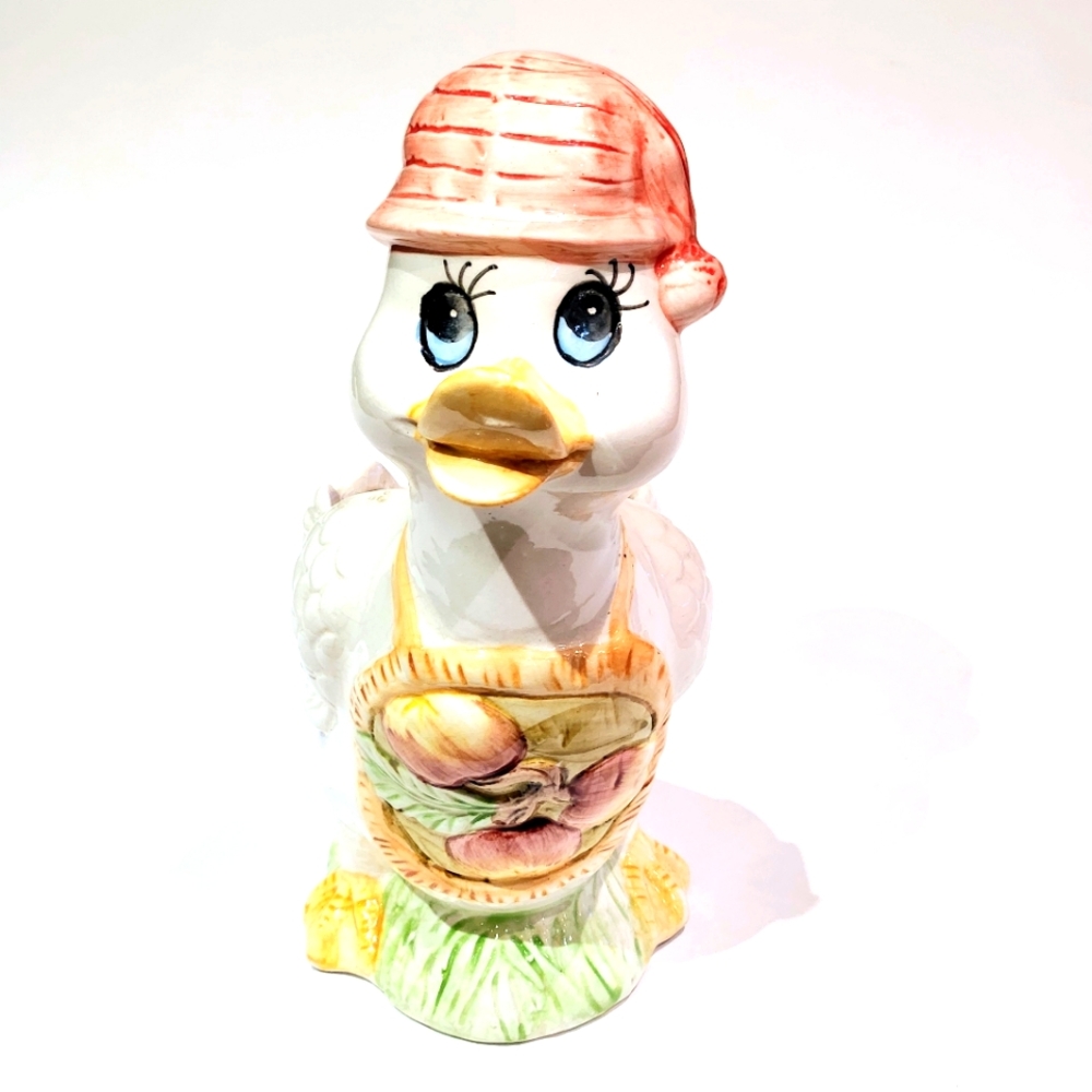 Mother Goose sweet pastel, ceramic  vintage planter.